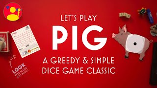 How to Play PIG Dice  The Classic 2 Dice Game of Greed and Luck [upl. by Ienttirb]