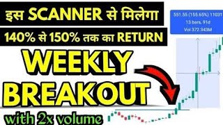 chartink scanner  How to find swing trading stocks with chartink  Weekly breakout screener [upl. by Ibby595]