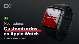 NOVO Mostradores CUSTOMIZADOS no Apple Watch  Hermès Cassio Rolex e Mais [upl. by Berns]