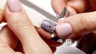 Nail Stamping  How To Use Foil Polish For Stamping [upl. by Hayimas76]