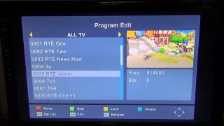 How to Sort amp Delete Channels on TV Star TS4000 Combo Box [upl. by Deirdra362]