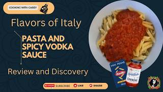 Tasting Carbone Spicy Vodka pasta sauce wBarilla Mini Penne [upl. by Adorl]