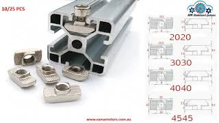 All Types of Aluminium Extrusion Tnuts [upl. by Yann]