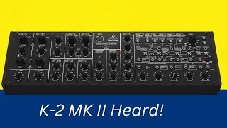 Behringer K2 MKII  Short Sound Demo [upl. by Bakerman]