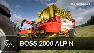 BOSS 2000 ALPIN loader wagon  walkaround  PÖTTINGER [upl. by Aja621]