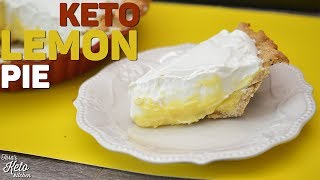 Keto Recipe Keto Lemon Pie with Keto Hazelnut Crust  A Keto Holiday Recipe Yum Yum [upl. by Ainoyek]