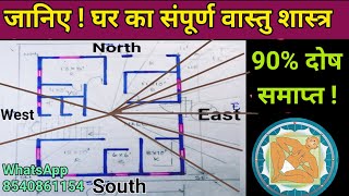 जाने घर का संपूर्ण वास्तु शास्त्र 10 मिनट में। vastu for home । vastu tips in Hindi। वास्तुशास्त्र [upl. by Chelsey]