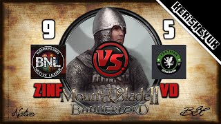 Zinfandel vs VD BNL Official  Mount and Blade 2 Bannerlord Div C [upl. by Delogu743]