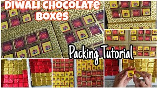 🎇Diwali Chocolate Boxes Packaging Tutorial Stunning amp Easy Diwali Chocolate Gifts 🎁🎉 [upl. by Nnyltiak]