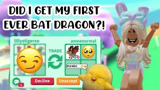 DID I GET MY FIRST BAT DRAGON IN ADOPT ME😱🥹💕adoptmeroblox preppyadoptme preppyroblox [upl. by Tremann]