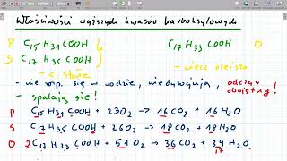 Wyższe kwasy karboksylowe kwasy tłuszczowe [upl. by Kyred]