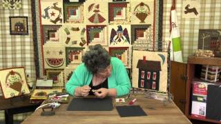 Jan Patek Calendar Mini Quilt Block 12 Home Sweet Home Applique Quilt Tutorial [upl. by Bainter]