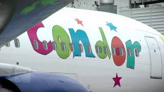 CondorTV CondorBoeing B767 mit JanoschLackierung [upl. by Llezo850]