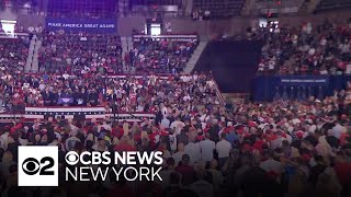 Trump supporters pack Nassau Coliseum for campaign rally [upl. by Adianes]