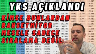 YKS Açıklandı ama kimse bunları size söylemiyor konu sadece sıralamalar nasıl değişir değil [upl. by Sokim]