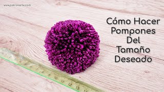 Cómo hacer pompones de lana pequeños mini pompones con tenedor [upl. by Olinad]