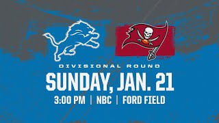 Lions vs Buccaneers Game Trailer  NFC Divisional Round [upl. by Case]