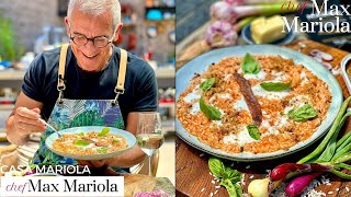 RISOTTO ALLA PIZZAIOLA PERFETTO 🍅 con pomodoro burrata e alici  Ricetta di Chef Max Mariola [upl. by Aicek]