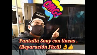 Líneas Verticales y Horizontales en Pantalla de Tv  ¡ Reparación Fácil  2021 [upl. by Cower]