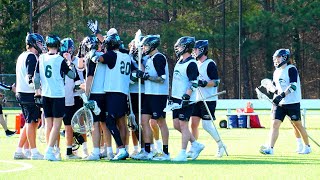 Mens College Lacrosse Scrimmage  Chowan University at William Peace University  Cary NC [upl. by Tal]