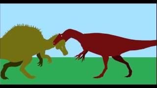 DBA Saurophaganax Vs Spinosaurus Easter Special [upl. by Hindu953]