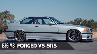 BMW E36 M3 on Apex VS5RS Forged Wheels [upl. by Malonis683]