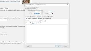 How to set up autoreply in Microsoft Outlook [upl. by Elleinod508]