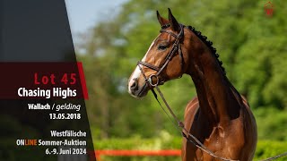 SommerAuktion Lot 45 Chasing Highs Wallach v Cascadello I  For Pleasure [upl. by Evyn]