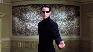 Neo vs Merovingian  The Matrix Reloaded IMAX [upl. by Farand]