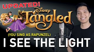 I See The Light Flynn Part Only  Karaoke UPDATED  Tangled [upl. by Hachman]