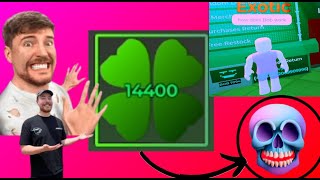 Opening Overseer 14Kx Giga Clover in Fortunes End fyl roblox fortunesend luck [upl. by Nations]