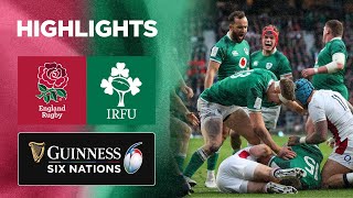 England v Ireland  Match Highlights  2022 Guinness Six Nations [upl. by Kimberlyn]