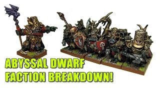 Kings of War Week Abyssal Dwarf Faction Breakdown [upl. by Cinimmod]