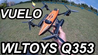 VUELO WLTOYS Q353 Opiniones Español y Prueba de vuelo  DRONE ACUÁTICO [upl. by Rainer]