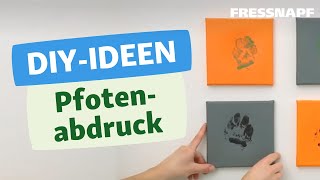 Pfotenabdruck selber machen DIY [upl. by Sidonie]