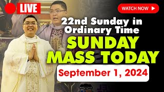 SUNDAY MASS LIVE TODAY  400 AM Sunday SEPTEMBER 1 2024  22nd Sunday in Ordinary Time [upl. by Anir]