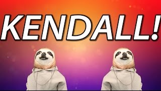 HAPPY BIRTHDAY KENDALL  SLOTH HAPPY BIRTHDAY RAP [upl. by Derna]