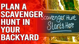 How to Plan a Scavenger Hunt in Your Backyard  How to Create a Scavenger Hunt [upl. by Serolod]