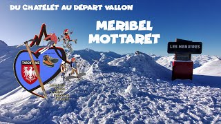 3 Vallées Méribel Mottaret 3 marches au départ du Vallon [upl. by Aleik]