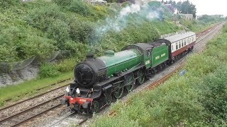 61306 Mayflower Light Engine  Support Coach  Bartletts Bridge  Bristol on the 310524 [upl. by Adirf]