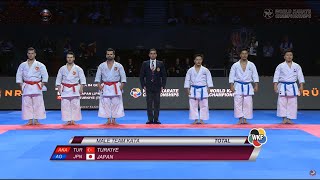 Turkey vs Japan  Final Male Kata Team  World Championships Budapest 2023 [upl. by Turne837]