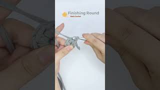 16 Finishing Round  Basic Crochet Techniques for Beginners Ella Threadwell crochet [upl. by Nuy13]