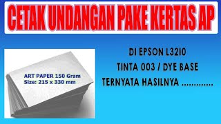 CETAK UNDANGAN DI KERTAS ART PAPER DENGAN TINTA BIASA omdea [upl. by Eemyaj959]