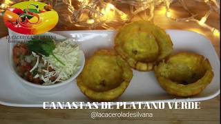 COMO HACER CANASTAS DE PLATANO VERDE  TOSTONES  PATACON [upl. by Isadora70]