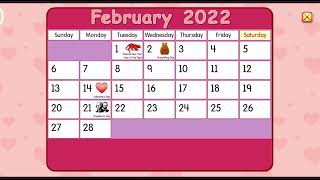 Starfall Calendar February 5 2022 [upl. by Redle]