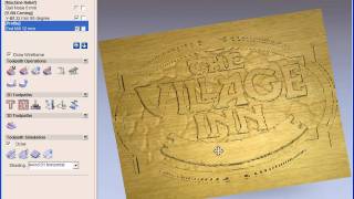 Creating a textured sign in ArtCAM Express [upl. by Jaquelyn]