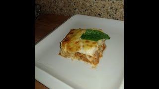 lasagne à la bolognaise maisonلازانيا باللحم المفروم [upl. by Ansilma878]