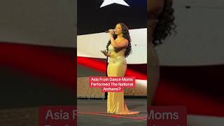 Asia From Dance Moms Performed The National Anthem [upl. by Hayouqes]