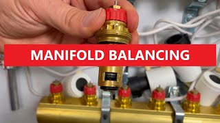 Underfloor heating regulation manifold balancing [upl. by Blanding]