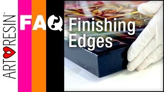 How to Make Edges Nice on Epoxy Resin Coated Art [upl. by Benioff]